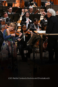 LSO: Rattle Conducts Brahms and Shostakovich
